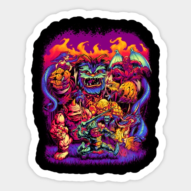 GHOSTS 'N' GOBLINS Sticker by beastpop